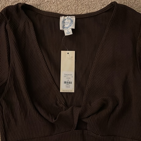 Brown crop top - Picture 3 of 4